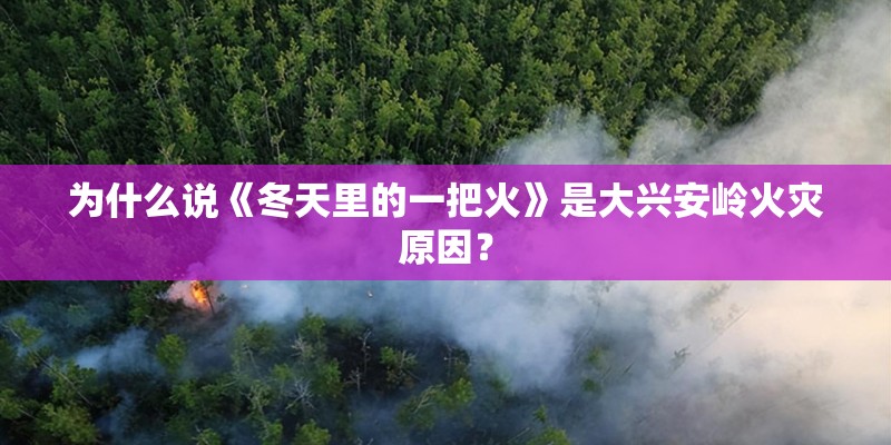为什么说《冬天里的一把火》是大兴安岭火灾原因？