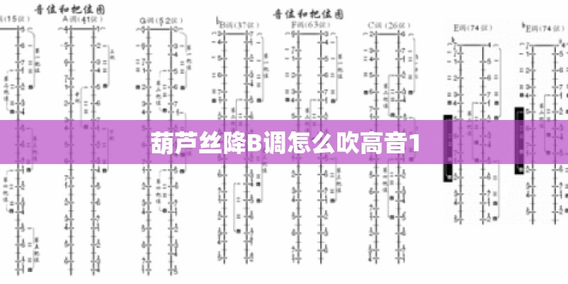 葫芦丝降B调怎么吹高音1